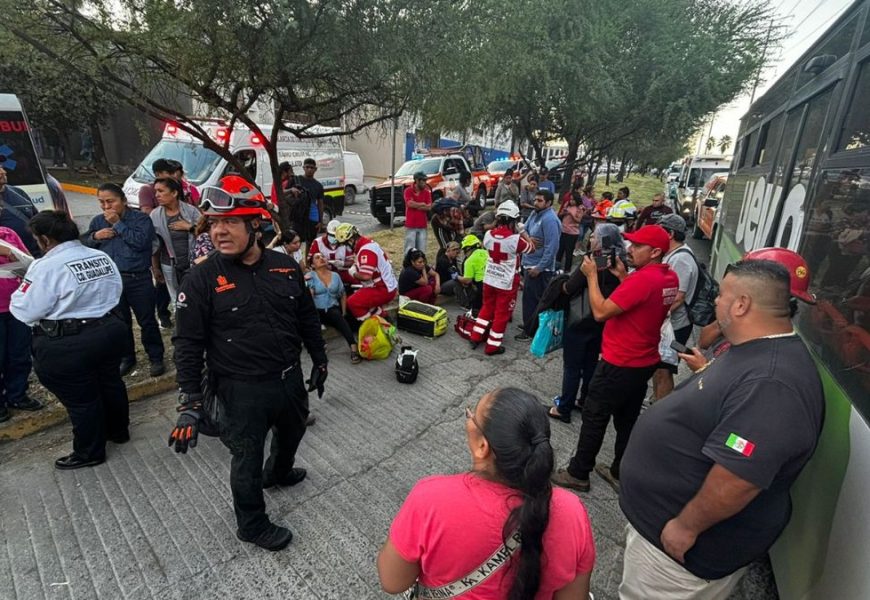 accidente camiones guadalupe