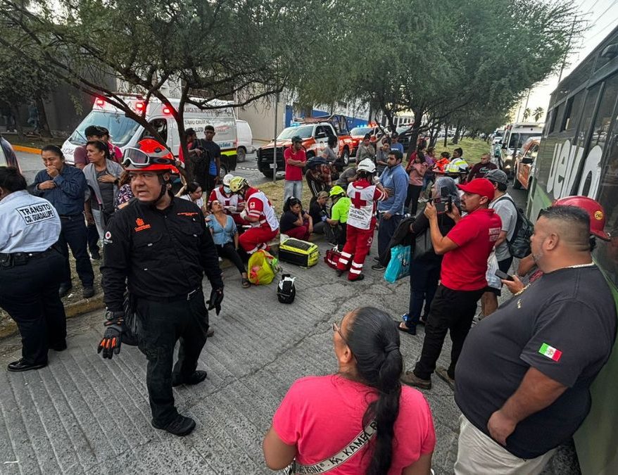 accidente camiones guadalupe