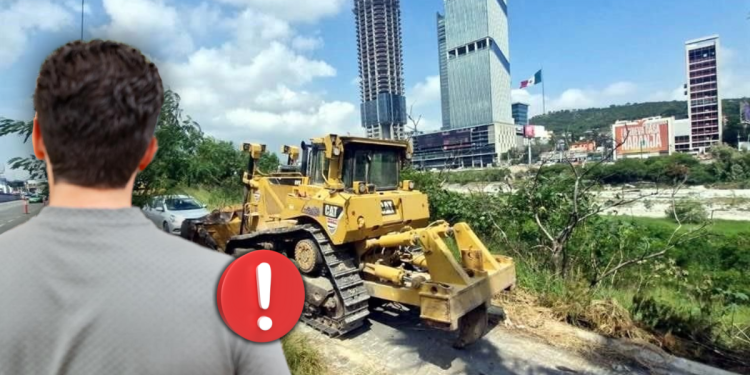 desmonte en el río santa catarina