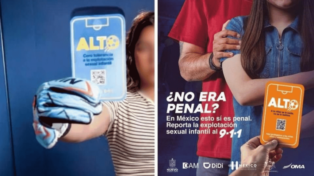 promoción partidista con el logo de Unicef