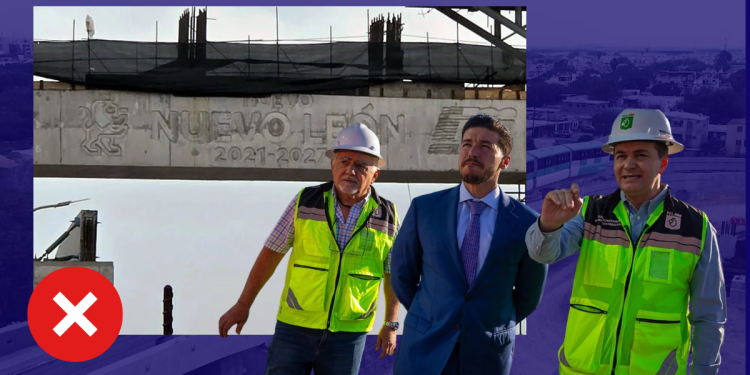 Aún no la terminan y ya hay propaganda en la Línea 6 del metro
