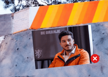 Mundial de Fútbol del 2026 causan polémica tras pintar pared color naranja en Guadalupe para ocultar carencias