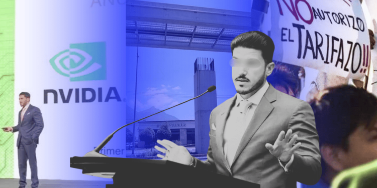 imagen donde se ilustran las falsas promesas de Samuel y Samuel García enfrente